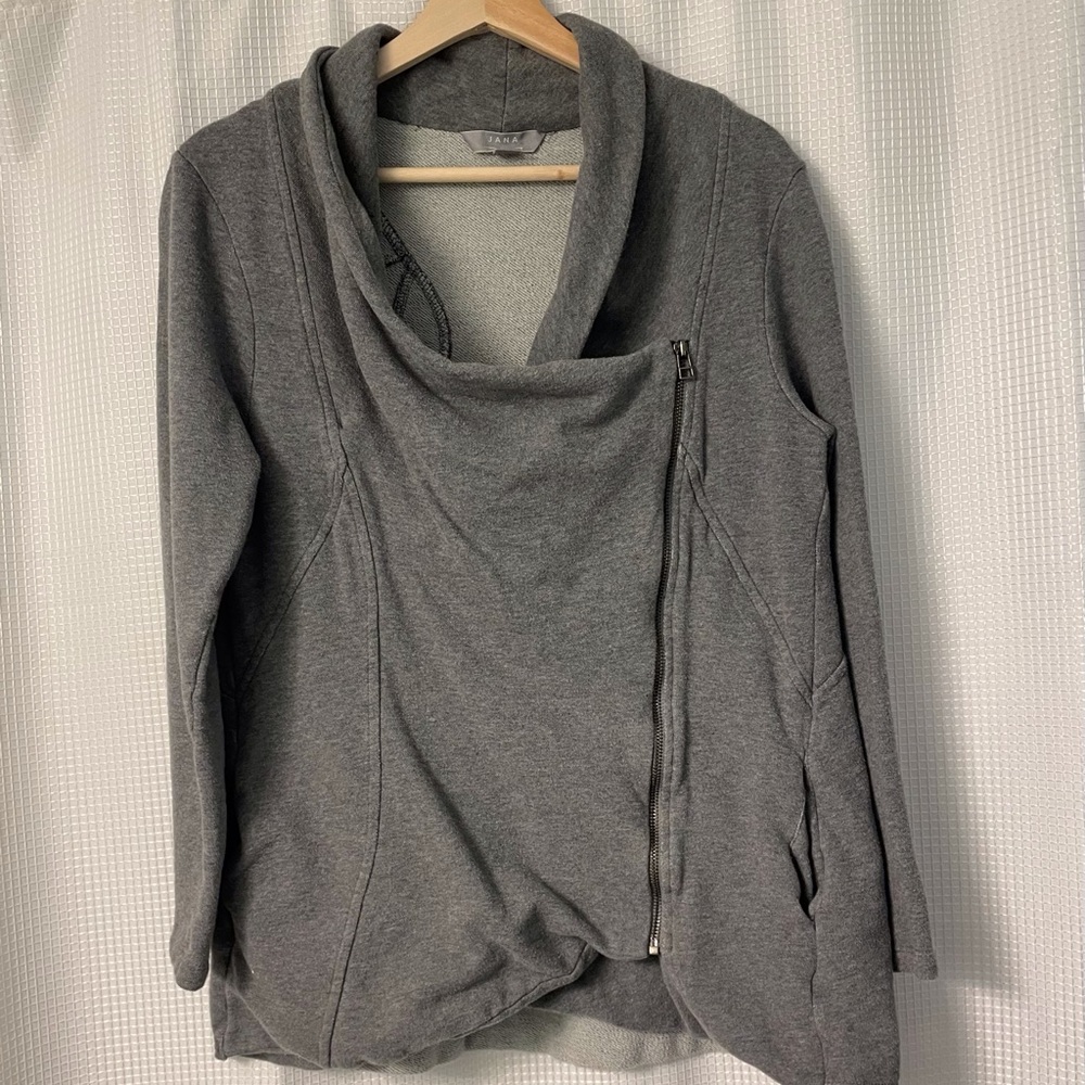 Cowl necked knit jacket